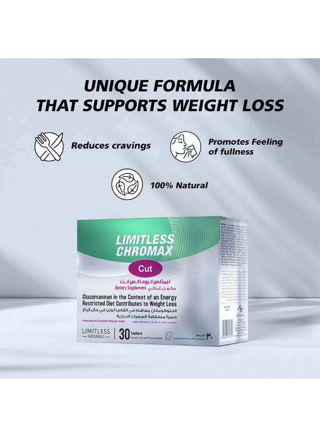 Limitless Chromax Cut  Weight Management Support 30 Sachets - Image 2