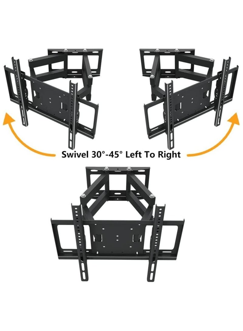 TV Stand/Television Stands for 26-75 Inch TV. Wall Mount TV Stand with Rugged Double Arm Bracket, Standard Load-bearing 26"-55", Maximum size 75 inch, Universal TV Stand Holds Up to 40kg. - Image 3