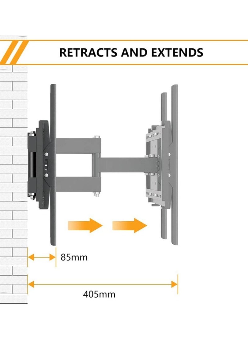 TV Stand/Television Stands for 26-75 Inch TV. Wall Mount TV Stand with Rugged Double Arm Bracket, Standard Load-bearing 26"-55", Maximum size 75 inch, Universal TV Stand Holds Up to 40kg. - Image 4