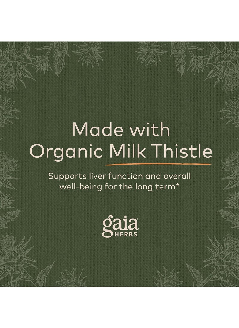 Gaia Herbs - Milk Thistle - Supports Healthy Liver Function - Liver & Cleanse Support - 60 Vegan Capsules Herbal Supplement - Image 1