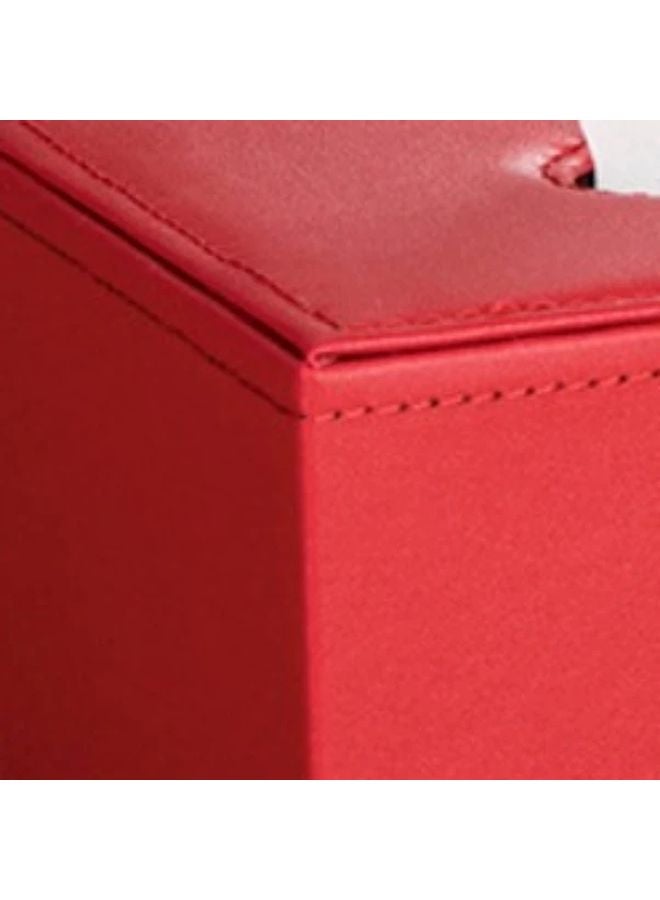 صندوق مناديل جلد أسود للمكتب المنزلي الفندق السيارة غرفة المعيشة المنزل أساسي - Image 5