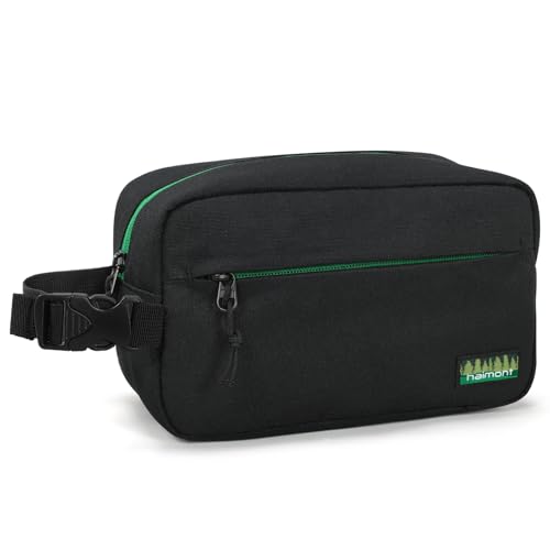 Haimont Freezable Snack Lunch Bag with Buckle Handle, Reusable Freezer Small Cooler, Mini Insulated Bag for Work Travel, Black - Image 1