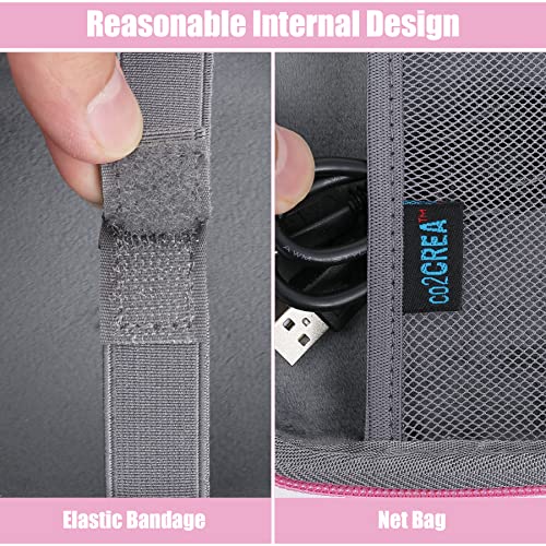 co2CREA Hard Case Replacement for VTech Kidizoom Duo/DX/Deluxe/Twist/Pix/Pix Plus Selfie Camera (Pink Case) - Image 3