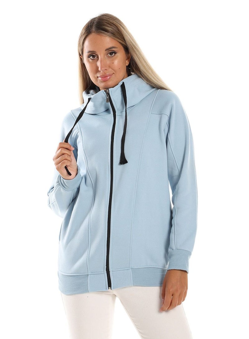 Caesar Woman Hoodie With Zipper And Pocket  - Image 1