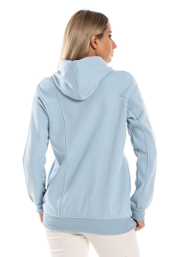 Caesar Woman Hoodie With Zipper And Pocket  - Image 4