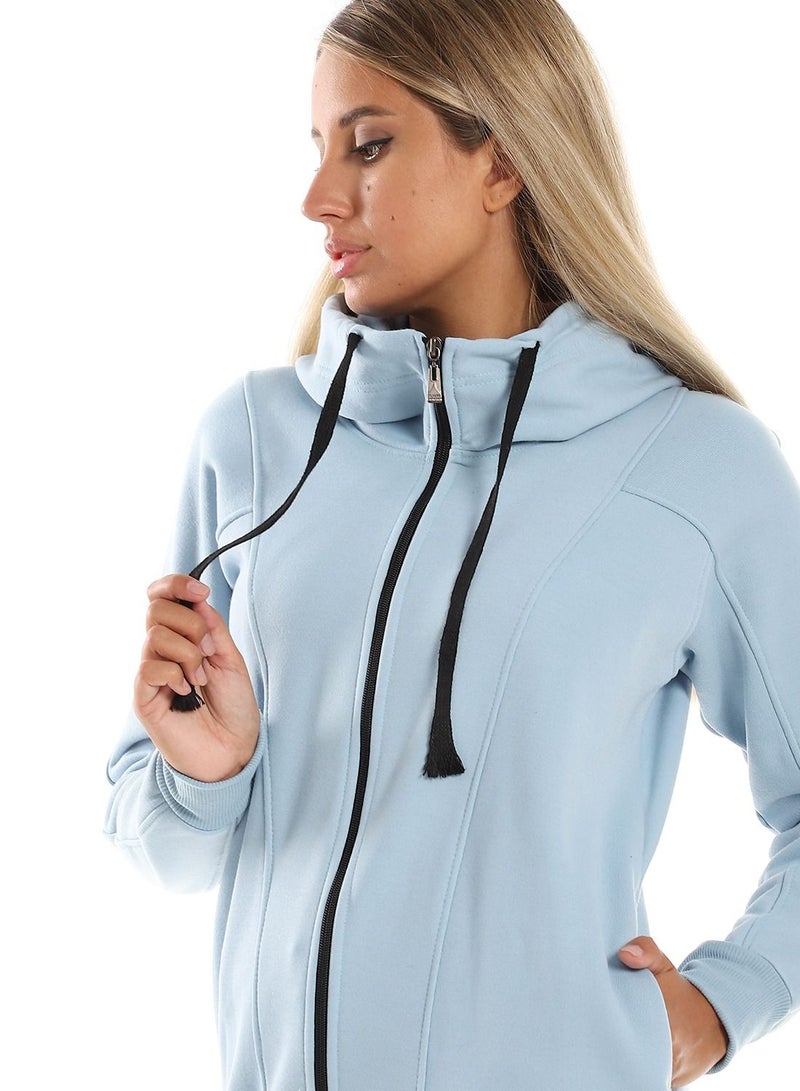 Caesar Woman Hoodie With Zipper And Pocket  - Image 3