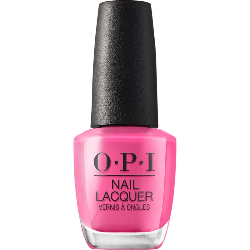 OPI Nail Lacquer Shorts Story | Opaque Bright Pink CrÃ¨me Chip Resistant Nail Polish | Vegan, Fast Drying, Streak Free - Image 1
