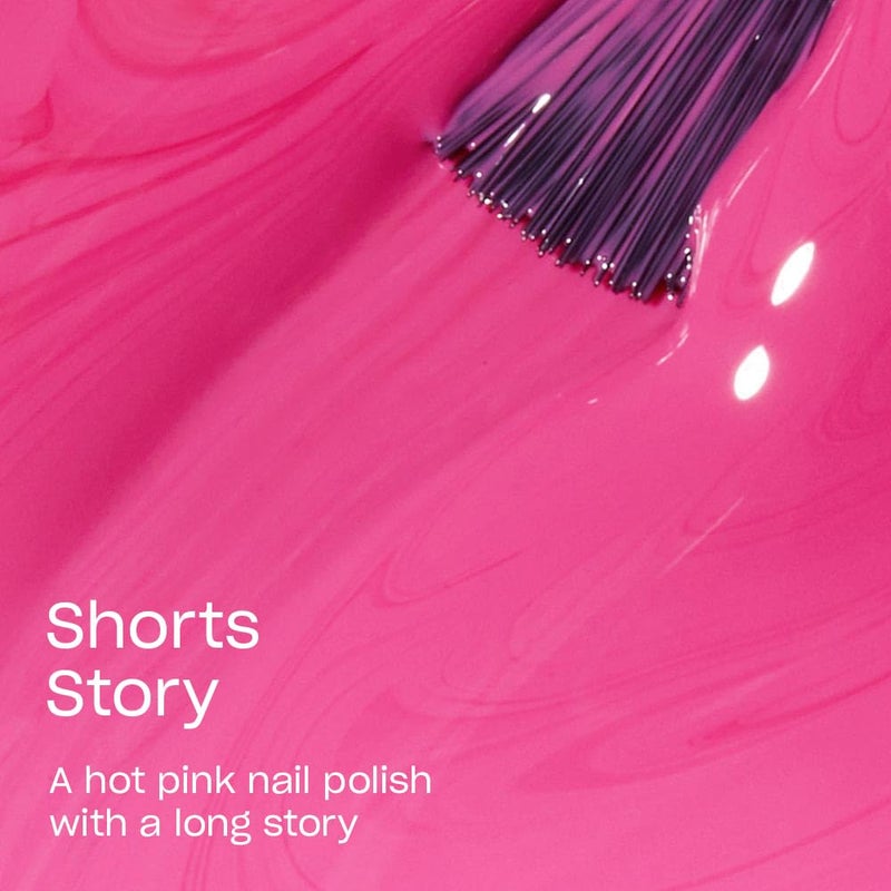 OPI Nail Lacquer Shorts Story | Opaque Bright Pink CrÃ¨me Chip Resistant Nail Polish | Vegan, Fast Drying, Streak Free - Image 2