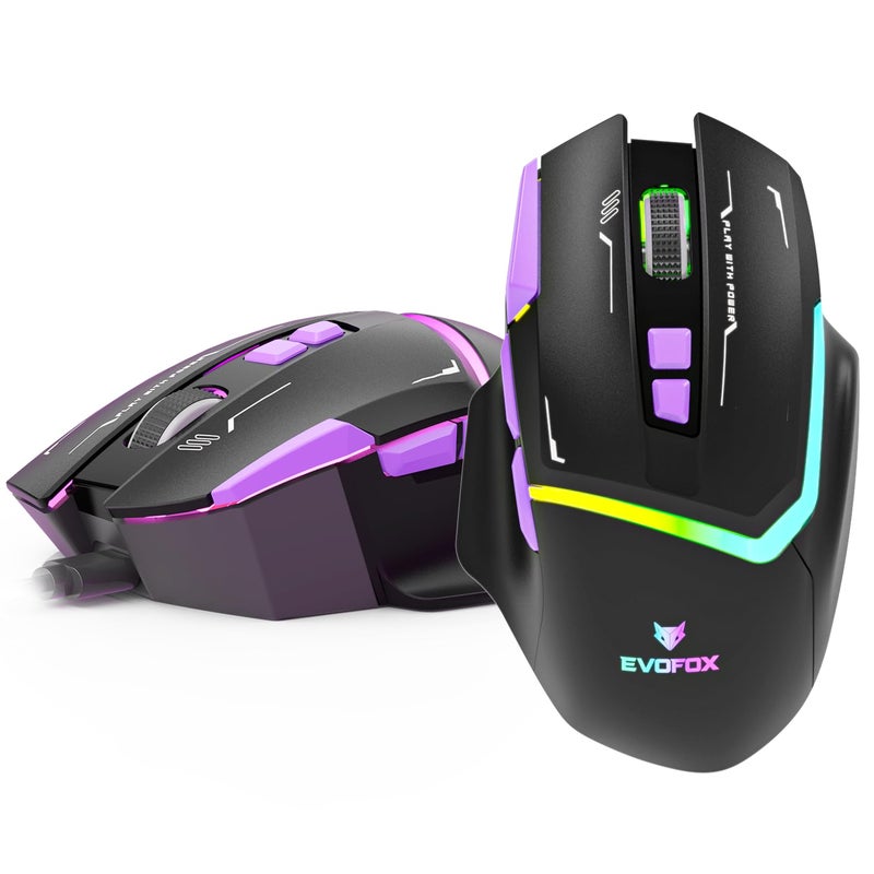 EvoFox Performance Series Banshee Rechargeable Wireless Gaming Mouse (2.4G+BT+Wired), Lag Free Hyper Connect-Pixart3325 Sensor, Upto 1000Hz Polling Rate & 10000DPI, 8 Programmable Buttons, Comprehensive Software - Image 1