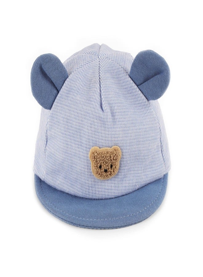 Kicks & Crawl Little Blue Bear Cap for Baby Boys and Girls - 6-12M - Image 1