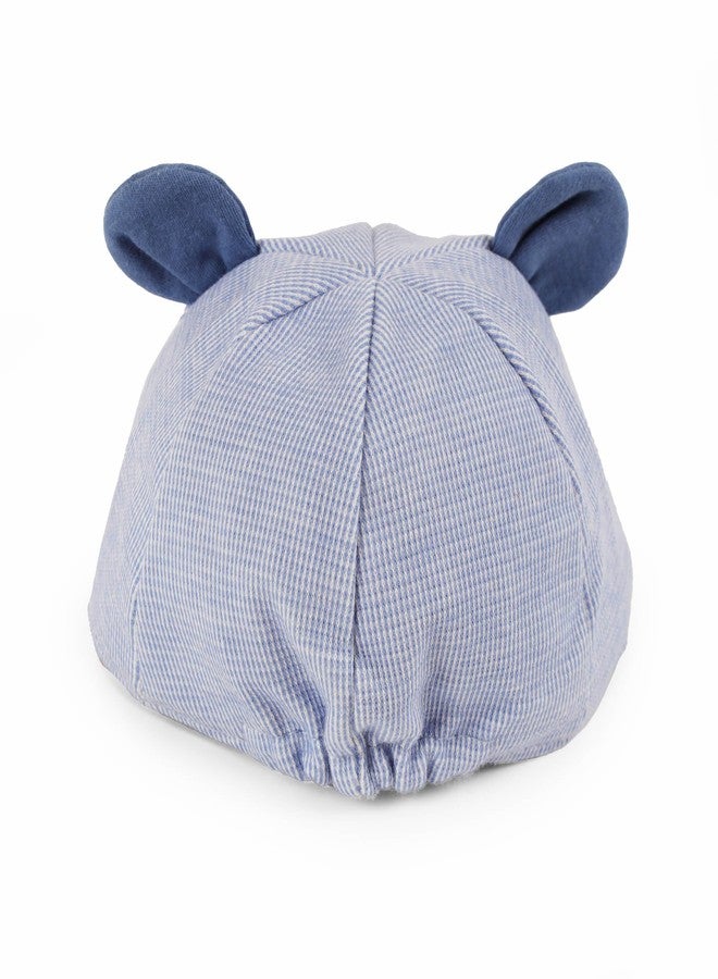 Kicks & Crawl Little Blue Bear Cap for Baby Boys and Girls - 6-12M - Image 2