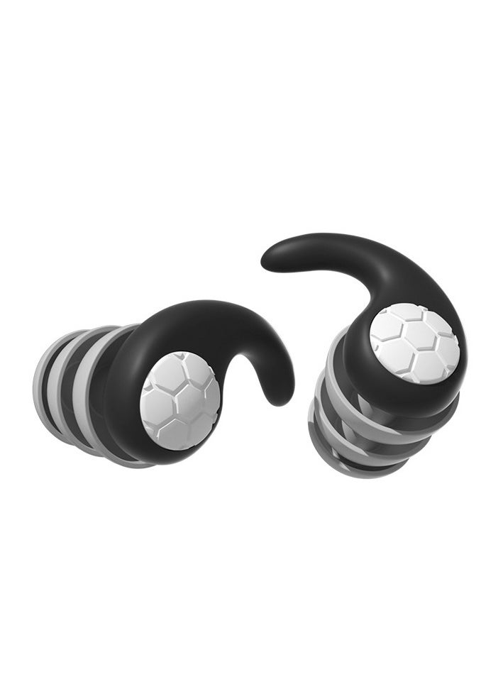 Generic - Soundproof noise reduction earplugs silicone waterproof swimming dormitory anti-noise filter hearing protection sleeping earplugs - Image 1