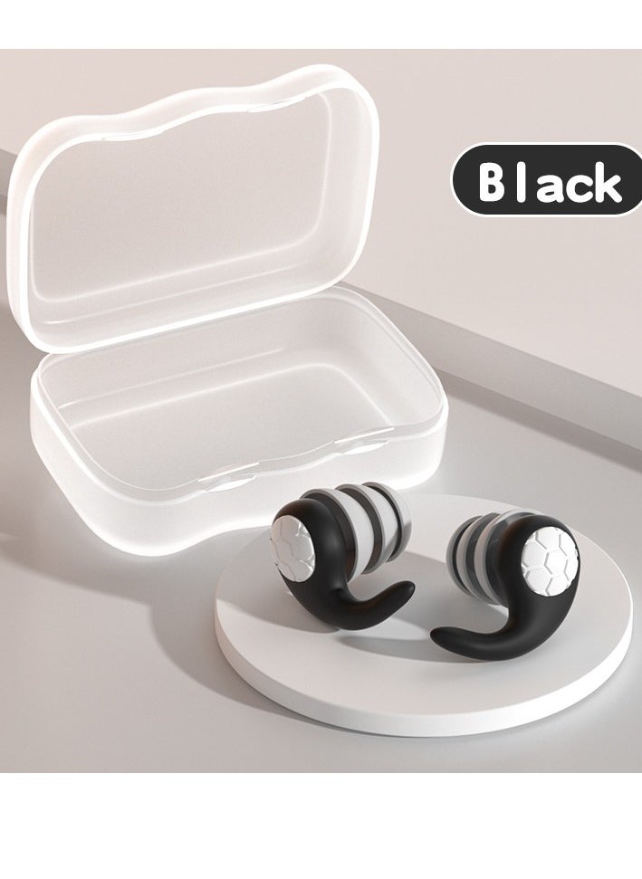 Generic - Soundproof noise reduction earplugs silicone waterproof swimming dormitory anti-noise filter hearing protection sleeping earplugs - Image 1