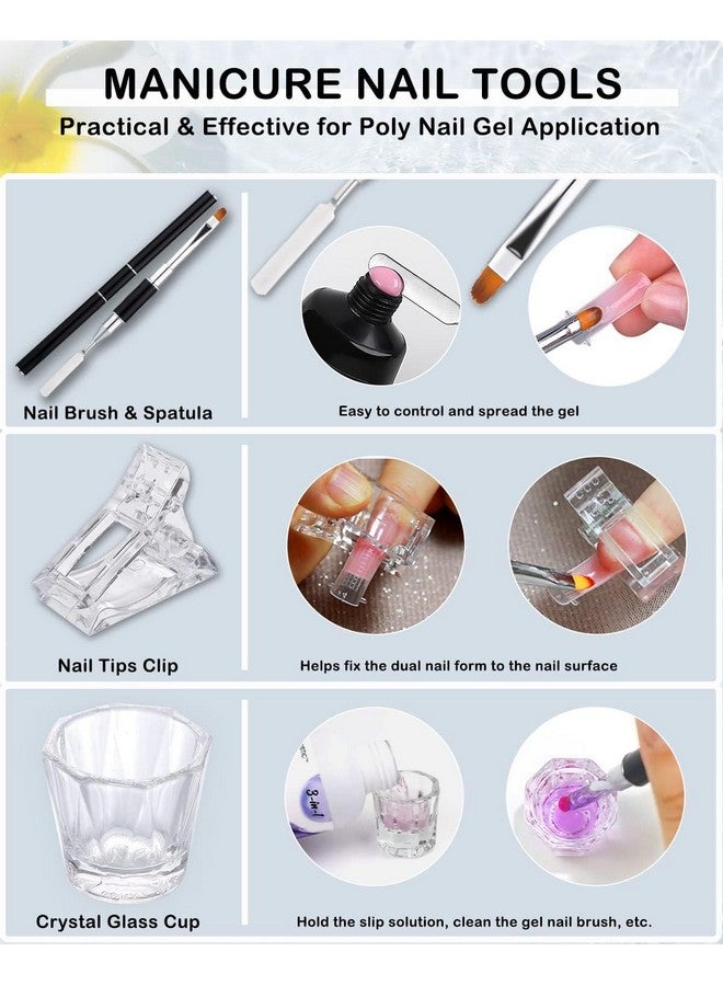 LOUINSTIC Polygel Slip Solution Liquid - 120ml Poly Nail Gel Slip Solutions Anti-stick Slip Solution for Polygels Nail colors - Image 4