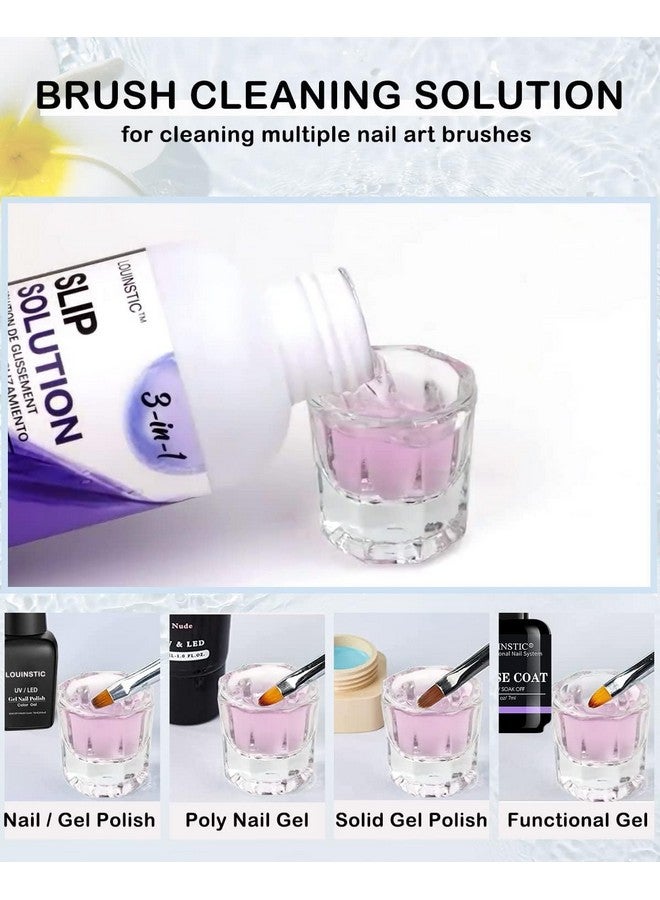 LOUINSTIC Polygel Slip Solution Liquid - 120ml Poly Nail Gel Slip Solutions Anti-stick Slip Solution for Polygels Nail colors - Image 5