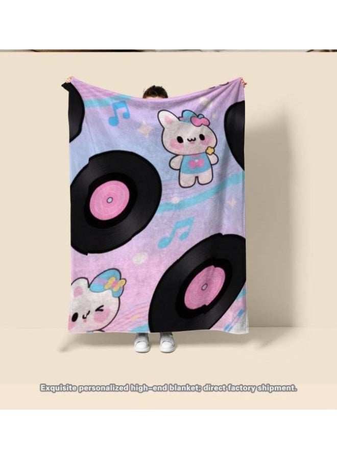 general Baby and children's cartoon flannel thin blanket (warm and comfortable, suitable for sleep, game use) 70cm*100cm - Image 3