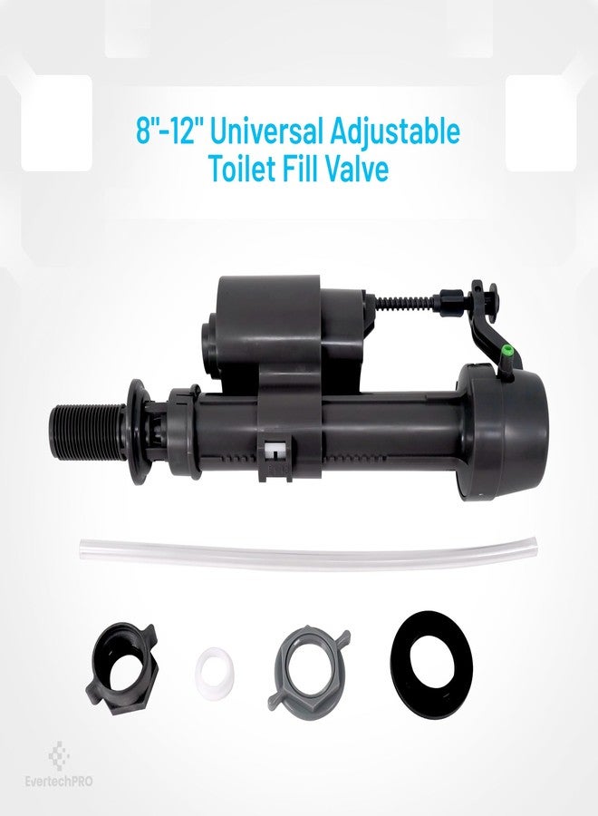 EvertechPRO Universal Toilet Fill Valve Replacement Kit, 8-12 Inch Adjustable Fill Valve Kit, Easy Installation - Image 3