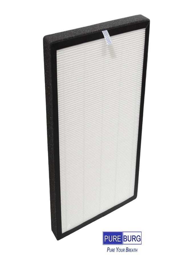 PUREBURG فلتر بديل من بيوربيرغ متوافق مع جهاز تنقية الهواء نيوباد KJ-460، عبوة من قطعتين، فلتر H13 HEPA كربون نشط، ترشيح ثنائي المراحل ثلاثي المراحل - Image 3
