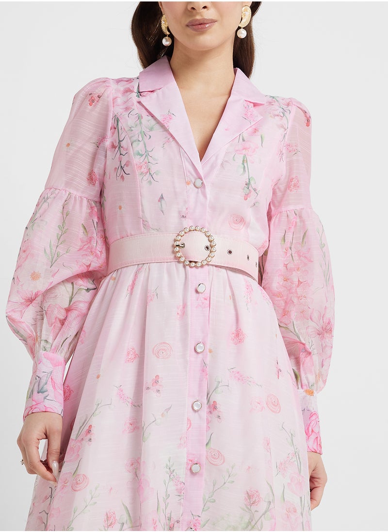 Khizana - Floral Print Dress - Image 1