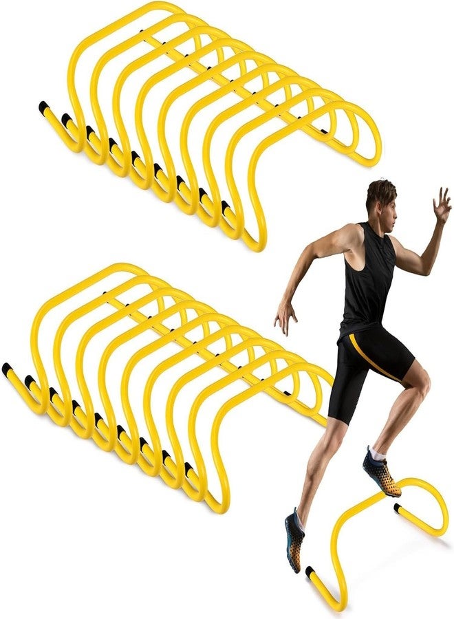YMD 18Pc 6" Speed Agility Training Hurdles Training Hurdle Agility PVC Speed Hurdles (for Adults, Children Pack of 18) - Image 1