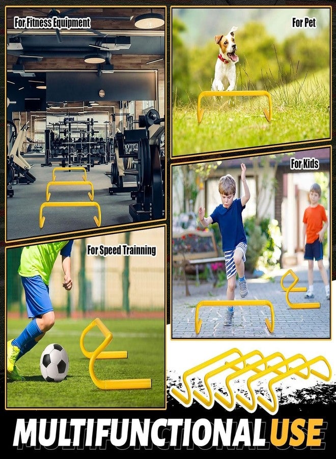 YMD 18Pc 6" Speed Agility Training Hurdles Training Hurdle Agility PVC Speed Hurdles (for Adults, Children Pack of 18) - Image 3