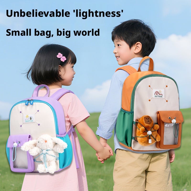 Sesame Baby Kids Backpack Cute Animal Oxford Lightweight School Bag for Boys Girls Ages 2-6 - Image 1