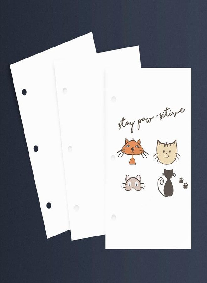 FoldCard Half Letter Blank Paper, 3 Hole Punched, Bright White 3 Ring Binders and Clipboards Refill - 8.5" x 5.5" - Writing, Copy, Printing - Regular Paper, 24lb Bond/60lb Text/90 GSM - Image 3