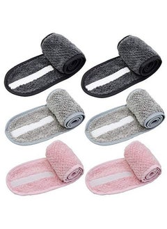 6 Pieces Spa Facial Headbands Adjustable Head Wraps For Women,Makeup Shower Bath Facial Wraps Sports Headband Terry Cloth Adjustable Stretch Towel With Magic Tape - pzsku/ZF557F84C63BA17F4EF40Z/45/_/1734182733/94df9dc6-a2a1-4602-a092-5dd687dfa3d8