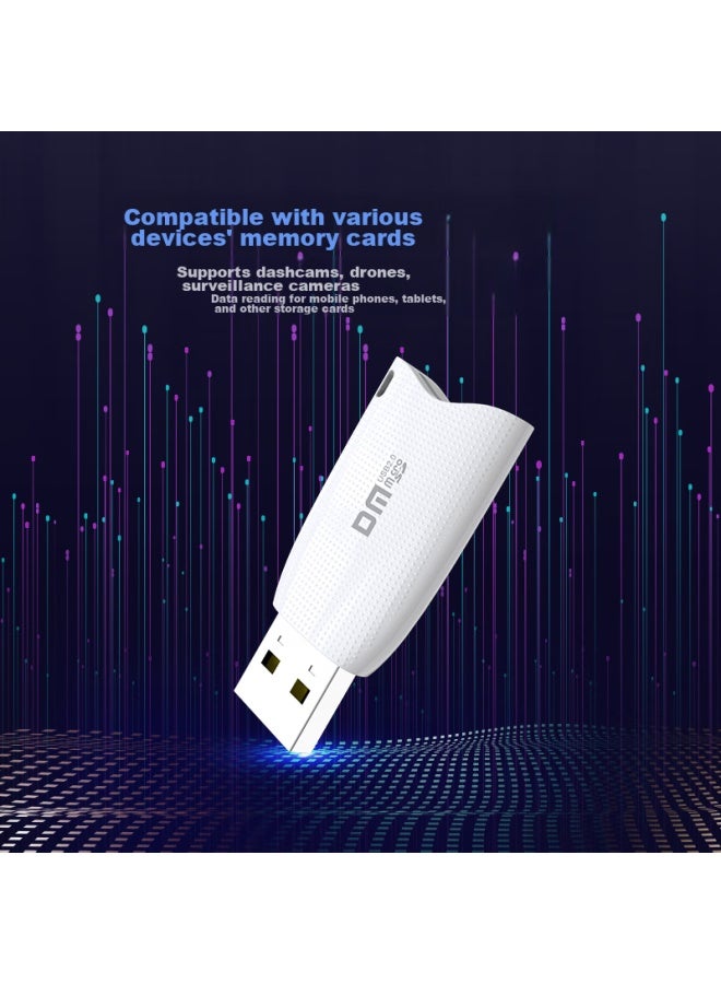 DM Daimai Cr025 Usb Card Reader, Supports Mobile Phone Dash Cam Monitoring Tf (microsd) Storage Card - Image 4
