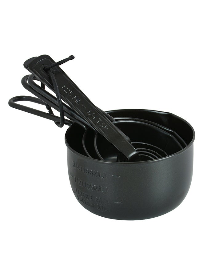 Prestige 7-Piece Measuring Spoon And Cup Set Includes Spoon 1x1.25cm, Spoon 1x2.5cm, Spoon 1x5cm, Spoon 1x15cm, Cup 1x80cm, Cup 1x125cm, Cup 1x250ml Black 1.25cm - Image 1