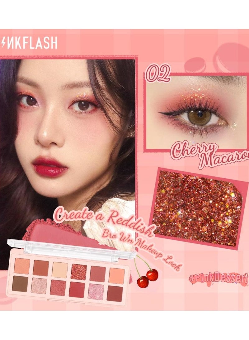 Pink Flash لوحة ظلال العيون  PF-E15 - Image 2