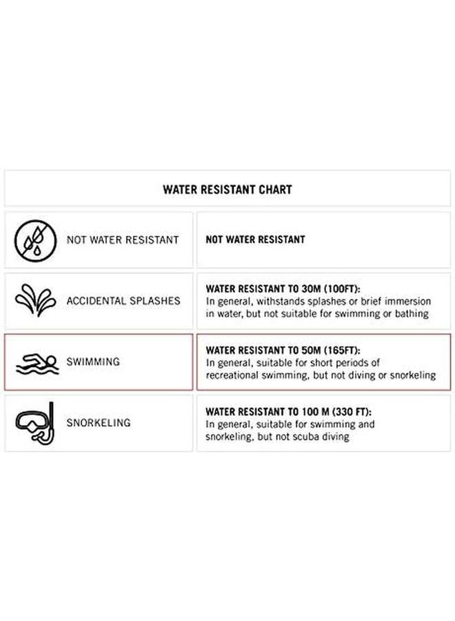 أرميترون ساعة كرونوغراف رقمية للنساء بسوار من الراتنج باللون الوردي 45 7135Pbh وردي فاتح وذهبي وردي - Image 2