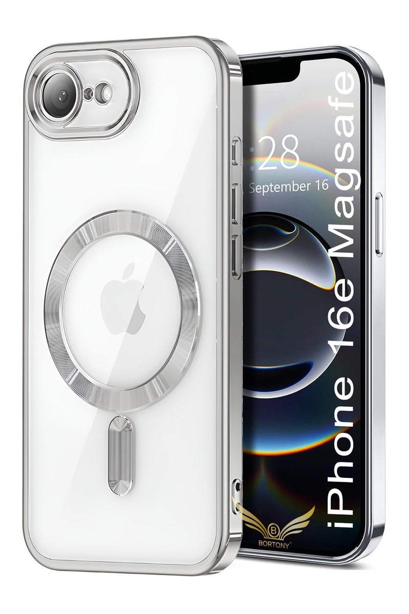 BORTONY iPhone 16e Case Cover  Compatible with MagSafe Elegant Anti-Scratch  with Camera Lens Protection Magnetic Cover for iPhone 16e 6.1-inch - Image 1