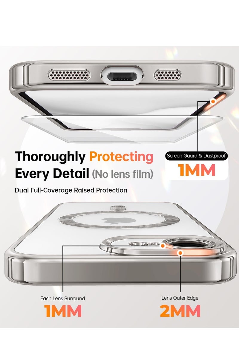 BORTONY iPhone 16e Case Cover  Compatible with MagSafe Elegant Anti-Scratch  with Camera Lens Protection Magnetic Cover for iPhone 16e 6.1-inch - Image 5