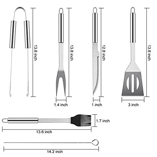 Futurekart Stainless Steel BBQ Grill Tool Set (N-9) - Image 2