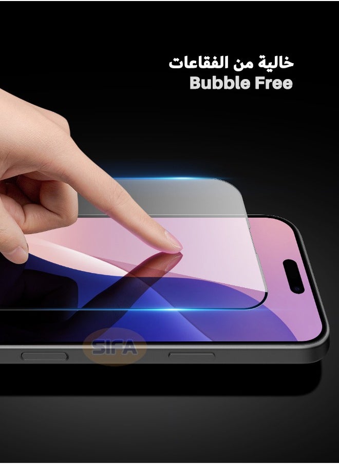 Glass 2 Pack iPhone 16 Pro Max Screen Protector, [9H Hardness][Touch Sensitive][Anti-Fingerprint][Anti-Scratch][Bubble-Free], HD Full Cover Tempered Glass Screen Protector for iPhone 16 Pro Max 6.9 inch  - Image 5