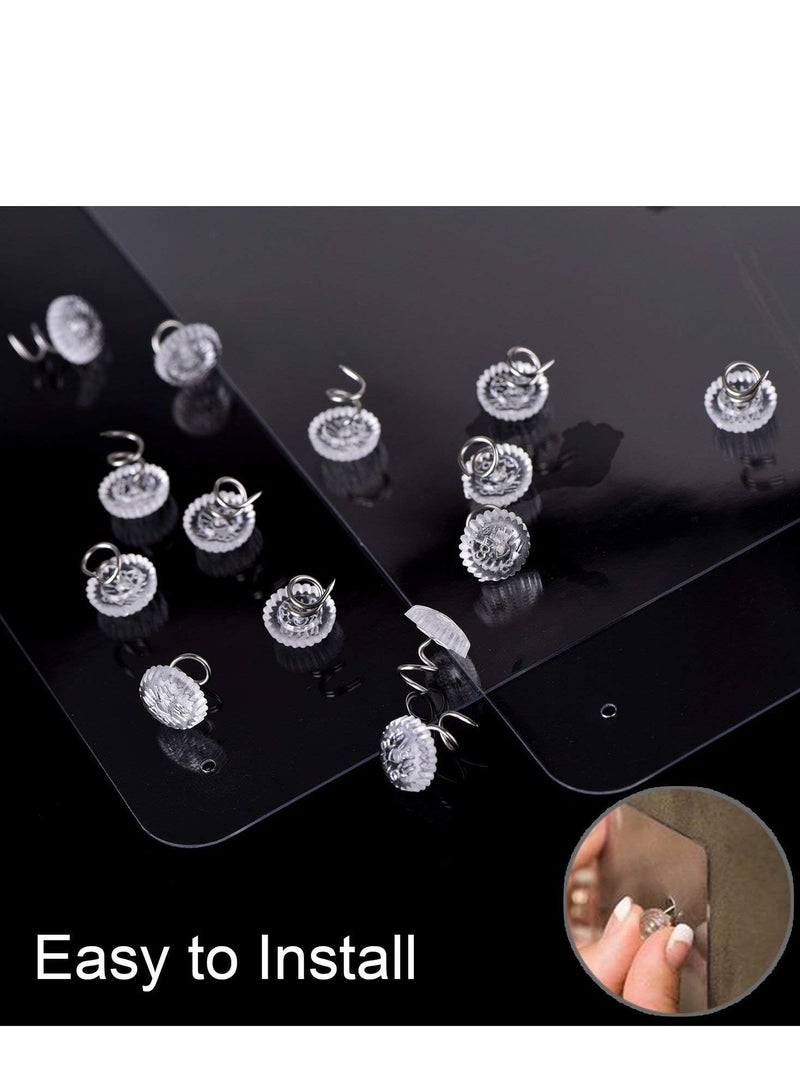 ECVV Furniture Scratch Guards, 8Pcs X-Large Flexible Vinyl Cat Couch Protector Guards With Pins For Protecting Your Upholstered Furniture, Cat Scratch Deterrent Pad, 18' L X 12' W - Image 5