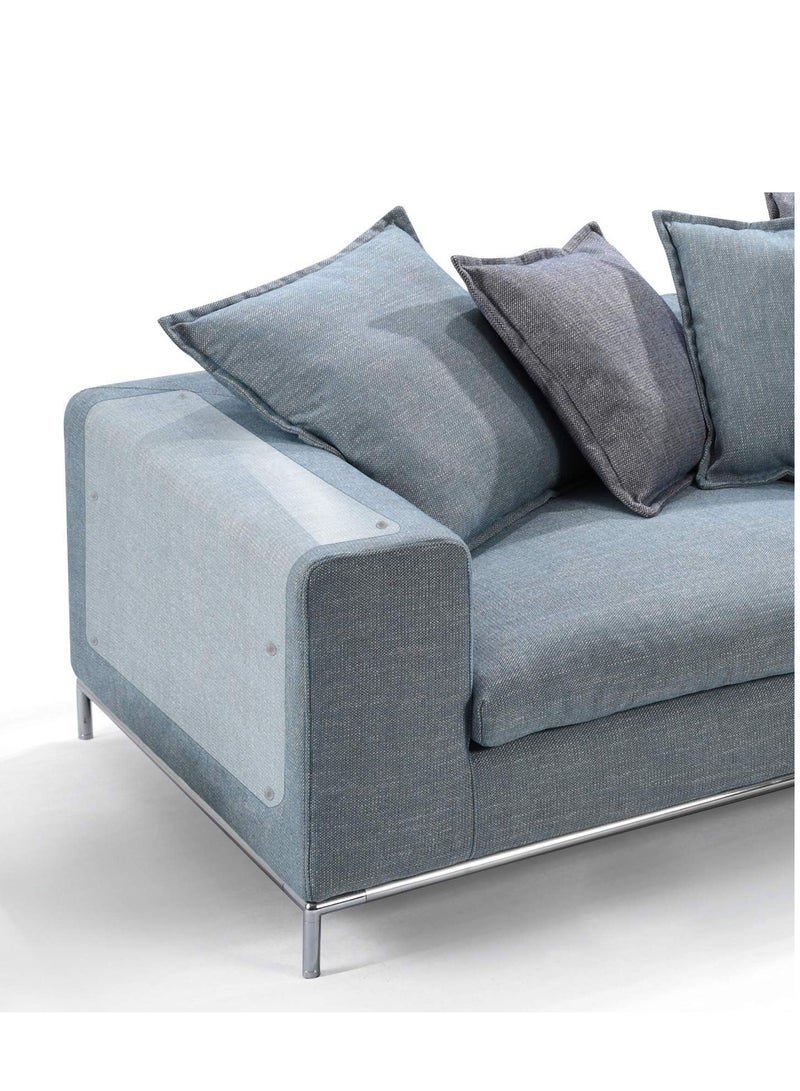 ECVV Furniture Scratch Guards, 8Pcs X-Large Flexible Vinyl Cat Couch Protector Guards With Pins For Protecting Your Upholstered Furniture, Cat Scratch Deterrent Pad, 18' L X 12' W - Image 4