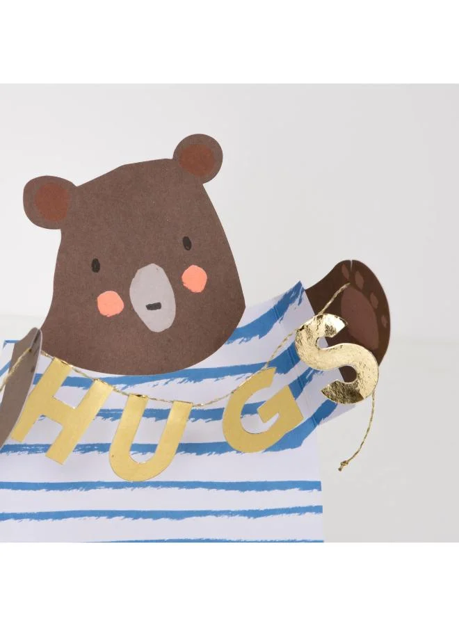 Meri Meri  Bear Hug Get Well Soon Card  | Best Price UAE