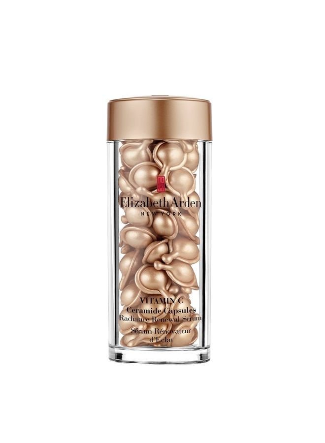 Elizabeth Arden Vitamin C Ceramide Capsules Serum, Daily Skin Care, Brightening Face Serum, 60 Count - Image 1