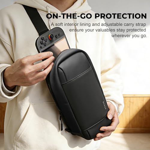 BANGE Sling Bag for Nintendo Switch 2, Crossbody Chest Pack Protective Carrying Case, Travel Pouch for Console & Accessories with 8 Game Card Slots - Image 3