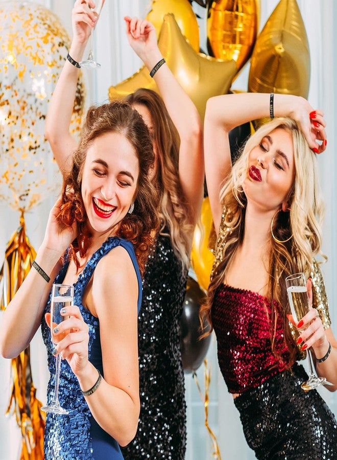 Junkin 30 Pieces Birthday Party Rubber Bracelets Silicone Stretch Wristbands Letters Patterns Printed Party Supplies Inspirational Quote Silicone Bracelets for Men and Women (Birthday Style) - Image 4