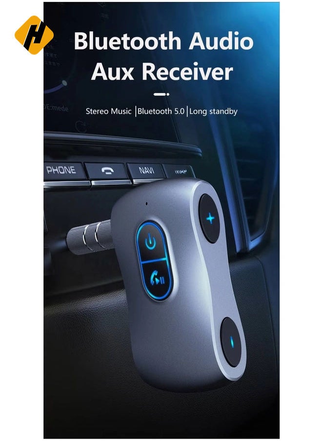 HuHa Aux blue-tooth Adapter Car portable hands-free blue-tooth 5.0 audio Transmitter Receivers  - Image 2