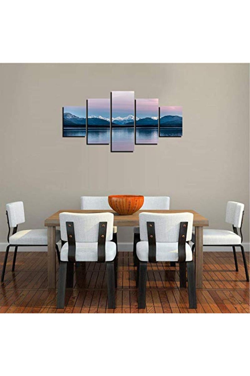 Artbrush Tower Glacier Bay National Park Wall Art, Canvas Print Alaska Mountain Pictures, Office Decor Landscape Nature Scenery Posters with Frames Ready to Hang(60''Wx32''H) - Image 4