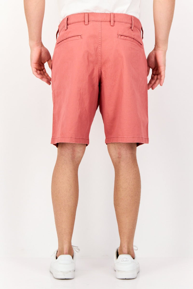 GAP Men Regular Fit Solid 10 Inseam Chino Shorts, Washed Red - Image 2