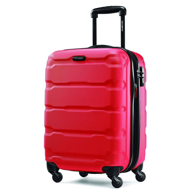 Samsonite Omni PC Hardside Expandable Luggage with Spinner Wheels, Carry-On 20-Inch, Red - Image 1