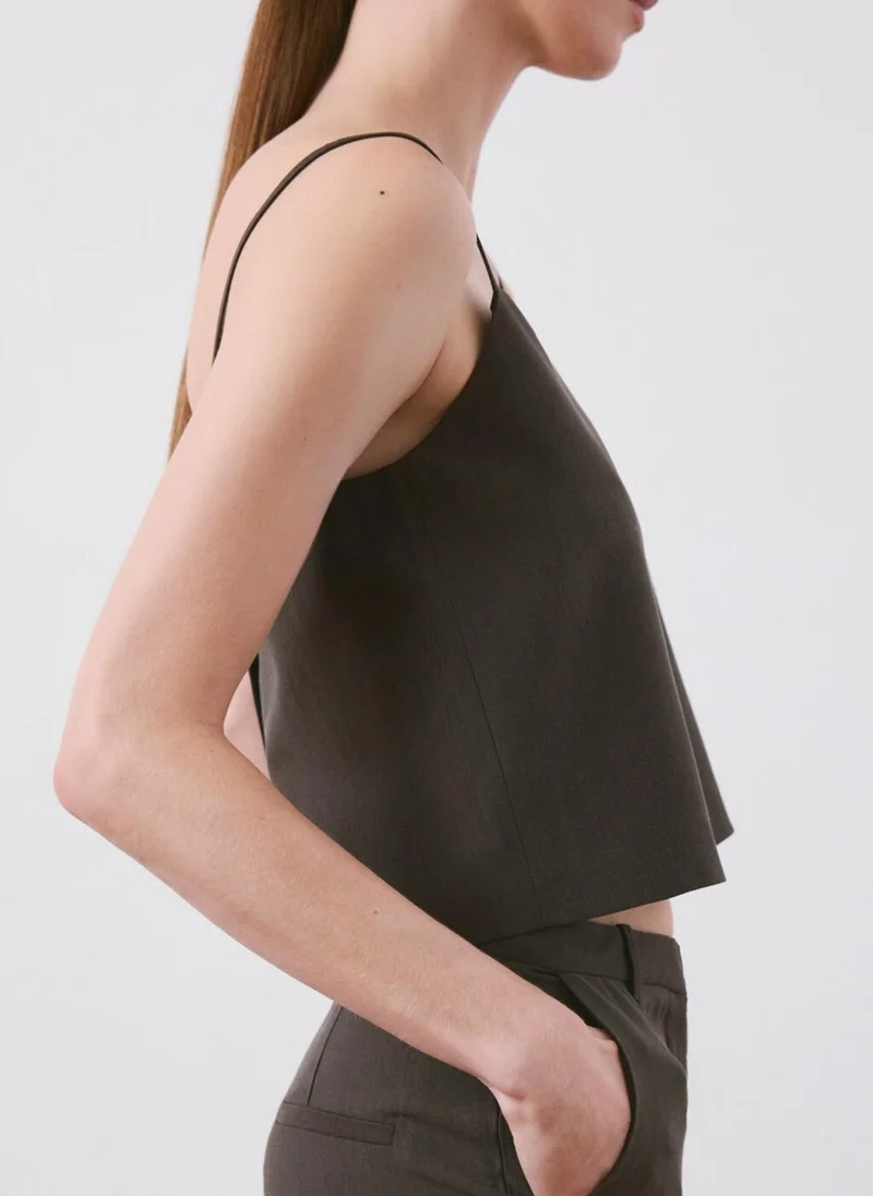 Mango  Lyocell suit waistcoat for Women | Best Price UAE