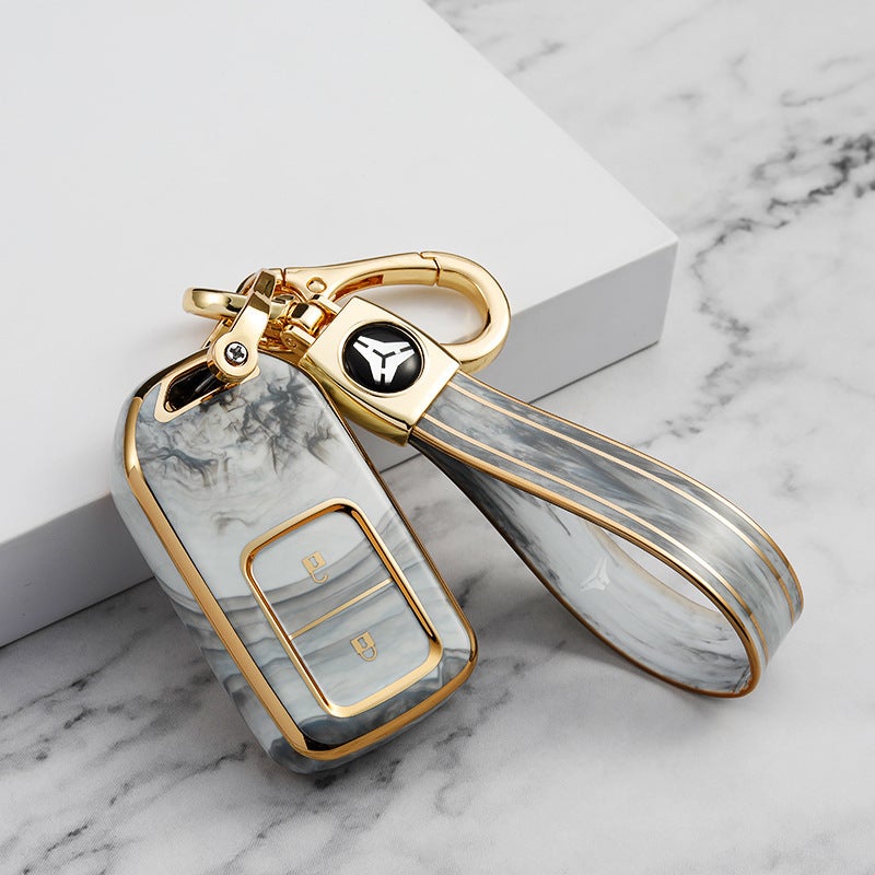 Suitable For Honda Key Set Civic Tenth Generation Accord Haoying Crown Road Crv English Poetry School Urv Enjoy Domain Ling School Shell Buckle Bag - Image 3