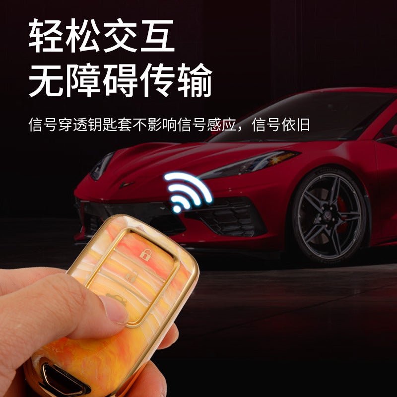Suitable For Honda Key Set Civic Tenth Generation Accord Haoying Crown Road Crv English Poetry School Urv Enjoy Domain Ling School Shell Buckle Bag - Image 5