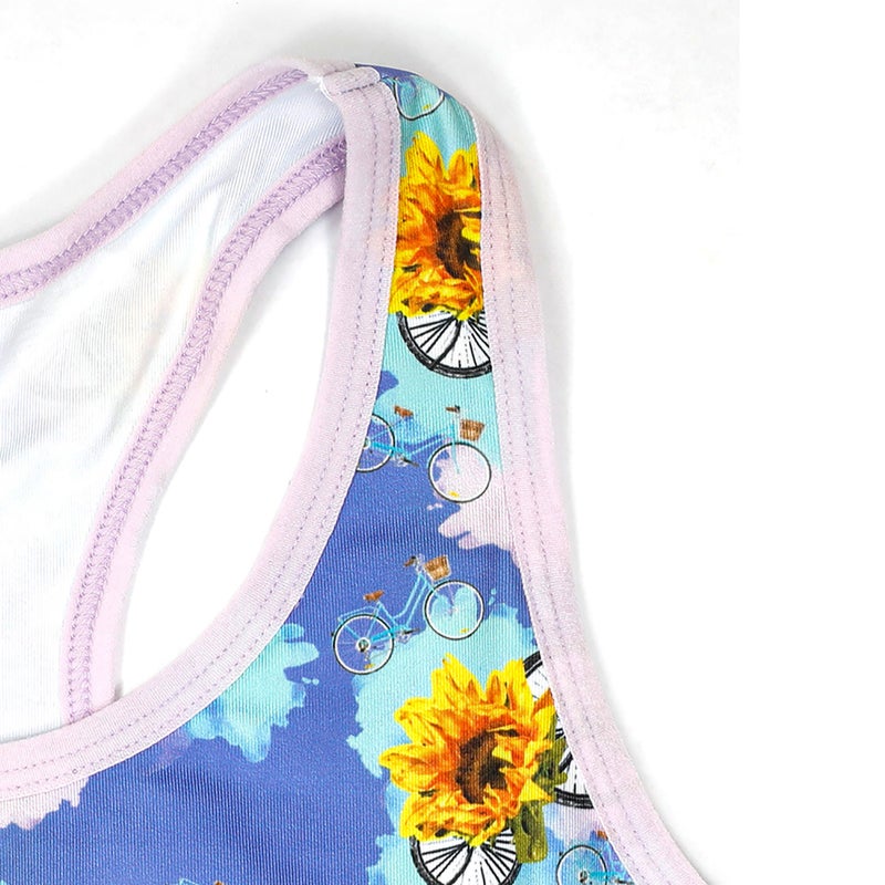 BiggDesign Nature Bustier, Natur- und Fahrradthema, M, Damenbekleidung, Sportbekleidung, modernes Design, Sportler-BH, bequeme Form, Women's Sports Bustier - Image 2